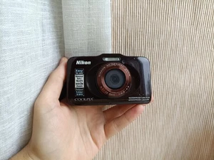 š„RARE Brown Nikon Coolpix S31 10.1MP digital compact cameraš„WORKing FULL Setš„ - Picture 1 of 7