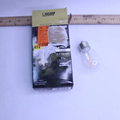 (4-Pk) Feit Electric Non-Dm LED Bulb 1 Watt 120 Volt S14/822/FILED/4 - Image 1 of 4