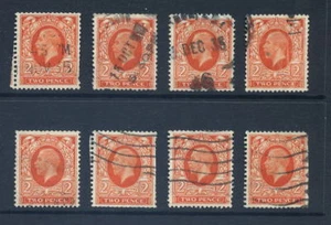 GB 1934 KG5 2d SIDEWAYS WMK MIXED WHOLESALE x 8 cv £720 - Picture 1 of 1