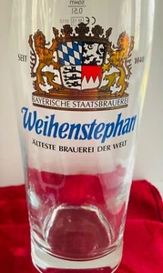 Weihenstephan German Beer Pilsner 7.75" Lot of 6 Glasses Logo Emblem - Picture 1 of 8