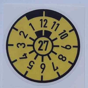 Sticker Aufkleber "TÜV 2027" Kühlschrankmagnet, Anstecker. Keine Plakette - Bild 1 von 5