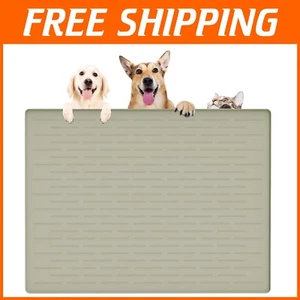 39.4"x29.5" Nonslip Silicone Pet Food Mat - Waterproof & Easy to Clean - Picture 1 of 9