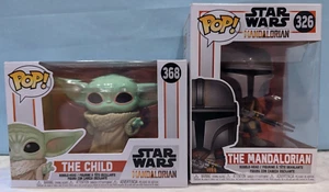 Funko Pop! - The Mandalorian #326 & The Child # 368 Star Wars Bundle - Lot of 2 - Picture 1 of 13