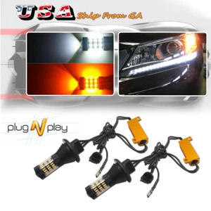 No Hyper Flash Switchback LED Turn Signal Lights for 2013-15 Honda Accord Coupe - Picture 1 of 11