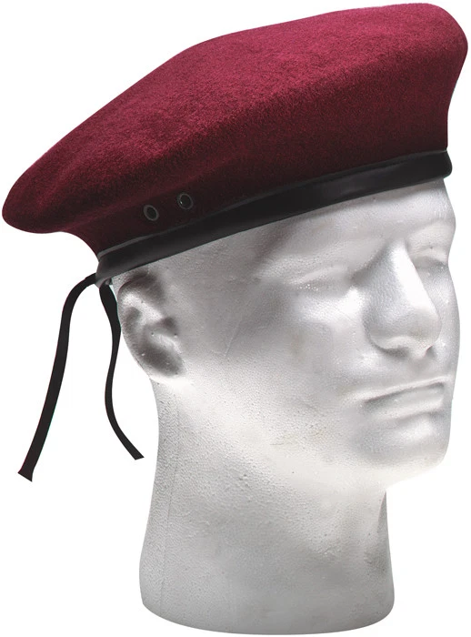 Rothco GI Type Wool Beret Maroon 7.5