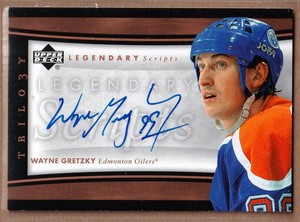 2005-06 Upper Deck Trilogy Legendary Scripts WAYNE GRETZKY AUTO SP - Oilers