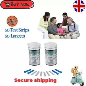 50x Exactive EQ Blood Glucose Test Strips Codefree and Lancets Daily Use Kit uk - Picture 1 of 5