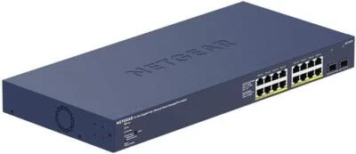 NETGEAR 18-Port PoE Gigabit Ethernet Smart Switch Managed 16x PoE+ 180W x1G SFP - Image 1 of 2