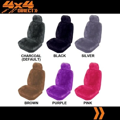 SINGLE PREMIUM ACRYLIC SHEEPSKIN CAR SEAT COVER FOR MITSUBISHI MAGNA - image 1 of 4