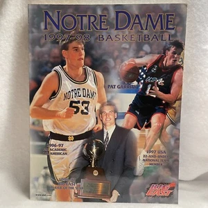 1997-98 Notre Dame Basketball Official Yearbook Media Guide Program  - Picture 1 of 16