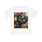 Crazy Cat Tee Abstract Cat Art T Shirt Unisex Heavy Cotton Tee Pet Psychedelic