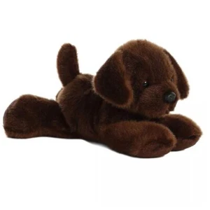 Aurora® Mini Flopsie™ Lil' Lucky Chocolate Labrador 8 Inch Stuffed Animal Plush - Picture 1 of 4