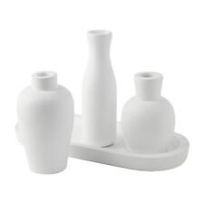 White Paulownia Vase Tray Set, assembled 11" x 15 1/2"