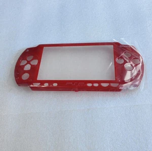 Red Faceplate Front Shell Housing Cover For Sony PSP 1000 Console - Picture 1 of 3