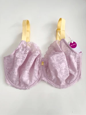 Freya Macaron желтый сиреневый кружевной OFFBEAT стороны поддержки на косточках бюстгальтер размер 40I новый с Ярлыками - Изображение 1 из 4