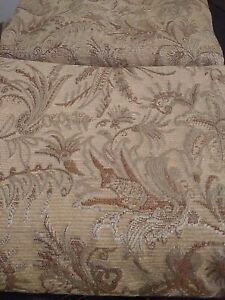 JC Penny Home Collection 2 Panels Gold Color Tapestry Curtains 84 X 52