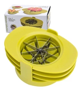 4 In 1 Apple Pear Shape Hollow Tomato Slicer Multifunctional Fruit Slicer - Picture 1 of 5