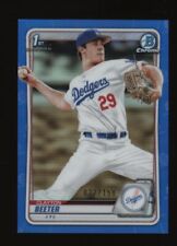 2020 Bowman Chrome Blue Refractor Clayton Beeter Dodgers RC Rookie /150