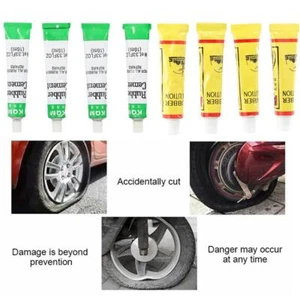 Bike Tyre Inner Tube Puncture Repair Rubber Cement Tire Bicycle Glue Patch Z0T0 - Picture 1 of 18