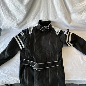 Simpson Racing LY22371 Legend II (SFI-1) Racing Suit - Youth Large - Black/Black - Picture 1 of 4