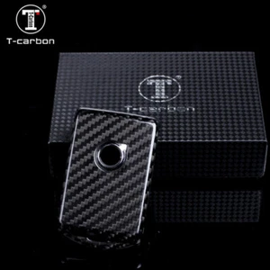 Se adapta a Volvo XC40 XC60 XC90 S90 V90 Smart Key Fob Case Shell cubierta de fibra de carbono - Imagen 1 de 8