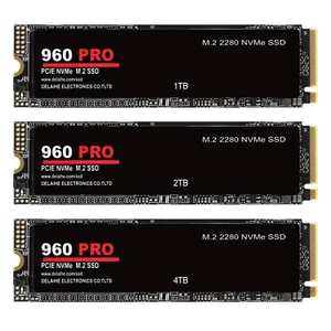 1/2/4TB 960 PRO PCIe 4.0 NVMe M.2 Hard Drive SSD Universal Laptop Hard Drive - Afbeelding 1 van 20