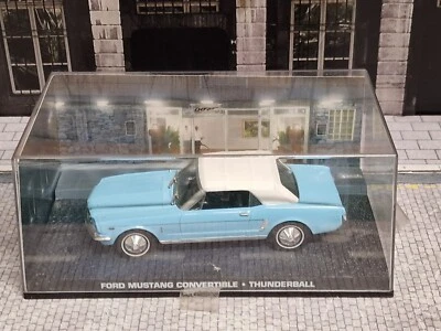 EDICOLA 1/43 - FORD USA MUSTANG CONVERTIBLE SPIDER 1967 - 007 JAMES BOND - Immagine 1 di 4