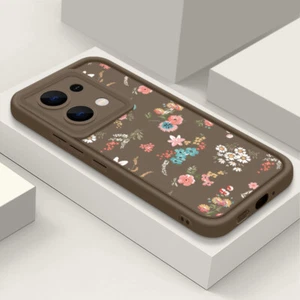 Silicone For Xiaomi Redmi Note 13 12 11 Pro 13T Poco F6 Pro Floral Case Cover - Picture 1 of 19