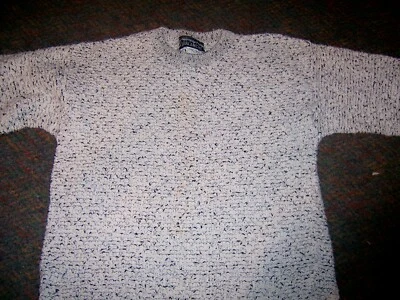 Suéter de tweed AVALANCHE (hecho en EE. UU.) algodón/poliéster negro/blanco (TALLA XL (18/20) Foto 1 de 2