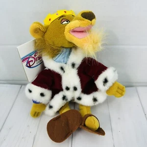 The Disney Store Mini Bean Bag Robin Hood Principe Giovanni Leone 9" Peluche Vintage 1990 - Foto 1 di 5