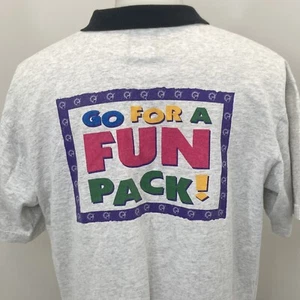 Rogers Video Store Vintage 90s Uniform Mens Large Polo Tshirt Canada Fun Pack - Bild 1 von 5