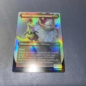 Itzquinth, Firstborn Of Gishath Borderless Foil Lost Caverns Of Ixalan LCI MTG - Picture 1 of 2