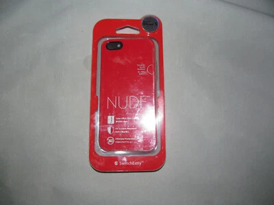 SwitchEasy Apple iPhone 5 DESNUDO 1mm Estuche Ultra Delgado Rojo NUEVO Foto 1 de 2