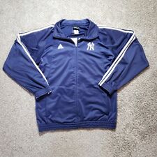 New York Yankees Jacket Youth Boys XL Blue Zip Up MLB ADIDAS