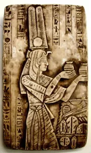 Alte ägyptische Wandskulptur 16 Zoll Königin Isis - Bild 1 von 4