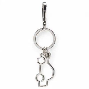 NEW COCCINELLE Keyrings METAL DOODLE Silver Female - E2R8M410401Y01 - Picture 1 of 1