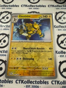 Electivire Reverse Holo Scarlet & Violet Temporal Forces # 054/162 Pokemon - Bild 1 von 1