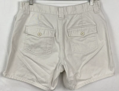 Moda Bug Mujer 14 Pantalones Cortos Beige Caqui Bolsillos con Solapa 35x5.5 Algodón Foto 1 de 4