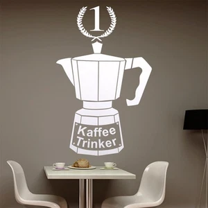 Kaffeetrinker 1. Platz Wandtattoo Wohnzimmer Wandaufkleber 0991 - Picture 1 of 204