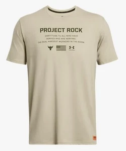 Under Armour Project Rock Día de los Veteranos Caqui Base Marina OD Verde Talla 2XL - Imagen 1 de 9