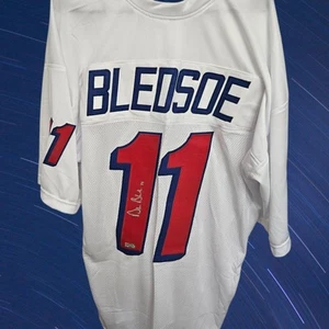 Drew Bledsoe Signed Autographed XL Pro Jersey New England Patriots NFL Football - Picture 1 of 8