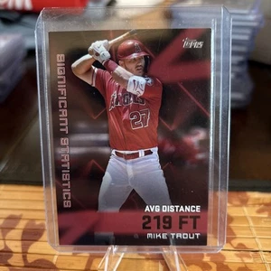 2023 Topps Series 2 - Significant Statistics Red /10 #SS-7 Mike Trout - Bild 1 von 3