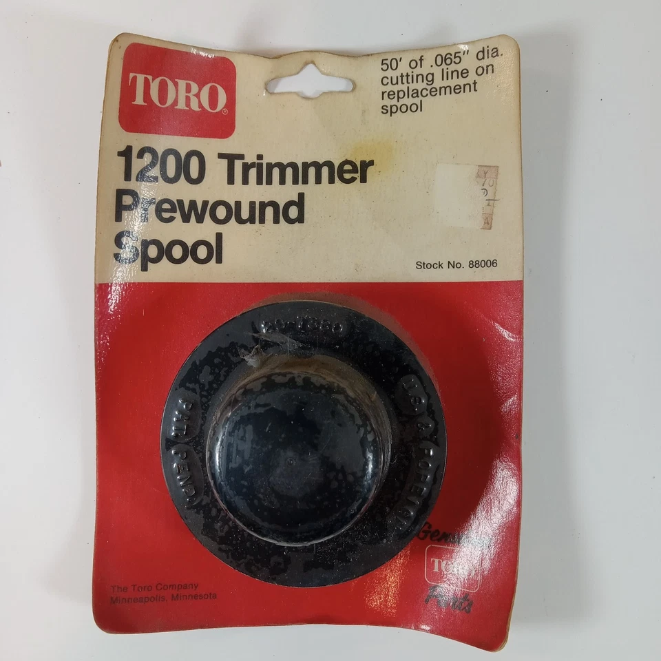 Carrete preenrollado recortadora Toro 1200 original vintage #88006 nuevo de stock Foto 1 de 4