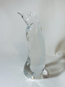 Vintage Pinguin Corcoran Italien Kristallglas Briefbeschwerer 5,5" 1980er Kunst Dekor - Bild 1 von 13