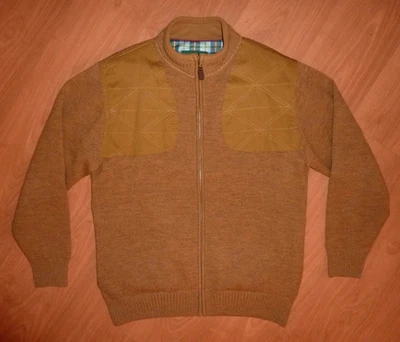 Orvis Wool Foul-Weather Shooting Sweater Jacket Men's Size M Medium Brown Lined - Image 1 of 4