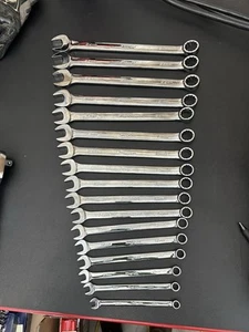 Snap On 17 pc 12-Point Metric Flank Drive® Combination Wrench Set (8-24mm) - Picture 1 of 10