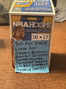 2016-17 PANINI NBA HOOPS Single pack! Jaylen Brown RC, Jamal Murray RC - Picture 1 of 3