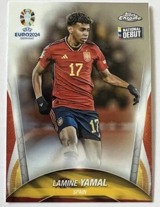 Tarjeta de Novato Lamine Yamal 2024 Topps Cromo Euro Debut Nacional RC #17 España - Imagen 1 de 2