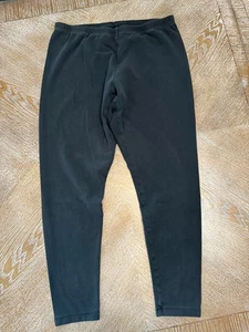 J JILL Negro Pima Leggings al Tobillo MedPet Cintura Elástica 28” Entrepierna 24” tiro medio - Imagen 1 de 5