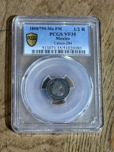 1800/799-Mo FM 1/2 Reale PCGS VF35 Mexico Calico -284 - Bild 1 von 9